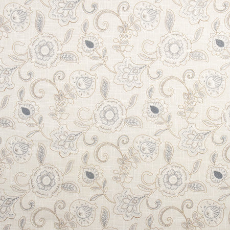 Spring Garden Linen by Carole Designer Fabric From The Heart 55% Linen, 45% Rayon China 30,000 Wyzenbeek Double Rubs 17 1/2" V, 17 1/4" H 52" - Swanky Fabrics -