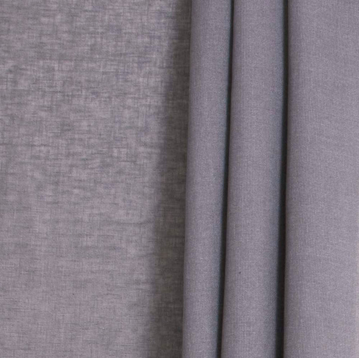 Into The Calm Gunmetal by Carole Designer Fabric Sheer Intrigue 91% Polyester, 9% Cotton India N/A Horizontal: 0 and Vertical: 0 55 - Swanky Fabrics -