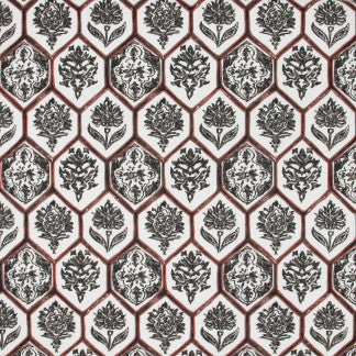 Be Merry Rust by Carole Designer Fabric Mulberry Sangria 100% Cotton India Passes 25,000 Circular Rubs Martindale </p><p>Repeat: 12 1/4" V, 13 1/2" H 54" - Swanky Fabrics -