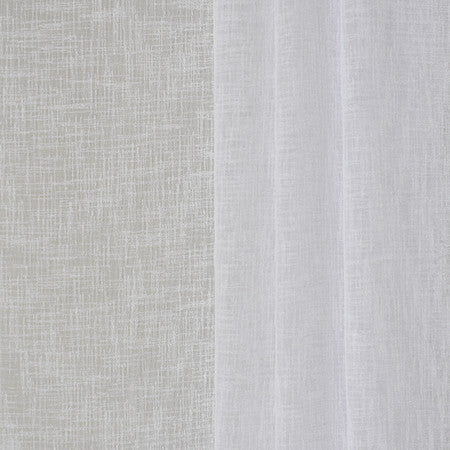 Afternoon Sunlight White by Carole Designer Fabric Sheer Philosophy 100% Polyester Turkey None 118" - Swanky Fabrics -