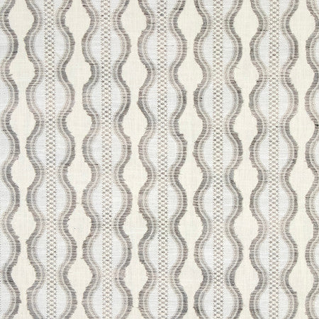 Level Up Fog by Carole Designer Fabric Earthbound 60% Cotton, 40% Polyester 14,000 Martindale Circular Rubs 3 1/4" V, 3 1/2" H 55" - Swanky Fabrics -