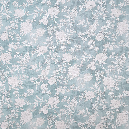 Calming Breath Dream Blue by Carole Designer Fabric Dewdrop 75% Cotton, 25% Linen-Soil Repellent Pakistan 25" V, 13 1/4" H HD 54" - Swanky Fabrics -