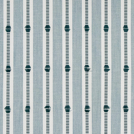 Homework Aegean by Carole Designer Fabric Making Waves 82% Cotton, 18% Polyester N/A 3 7/8" V, 2" H 54" - Swanky Fabrics -