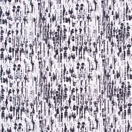 Ink Spots Midnight by Carole Designer Fabric White Smoke 100% Cotton Turkey Passes 27,000 Double Rubs Wyzenbeek </p><p>Repeat: 12 1/2" V, 13 1/2" H 54" - Swanky Fabrics -