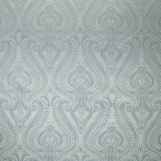 Great Things Aqua by Carole Designer Fabric Mint Truffle 100% Polyester India N/A 26" V, 12 3/4" H 52" - Swanky Fabrics -