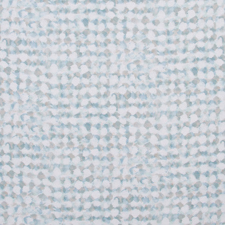 Pebble Square Mineral by Carole Designer Fabric Spearmint 100% Cotton Pakistan 13 1/4" V, 27" H HD 54" - Swanky Fabrics -