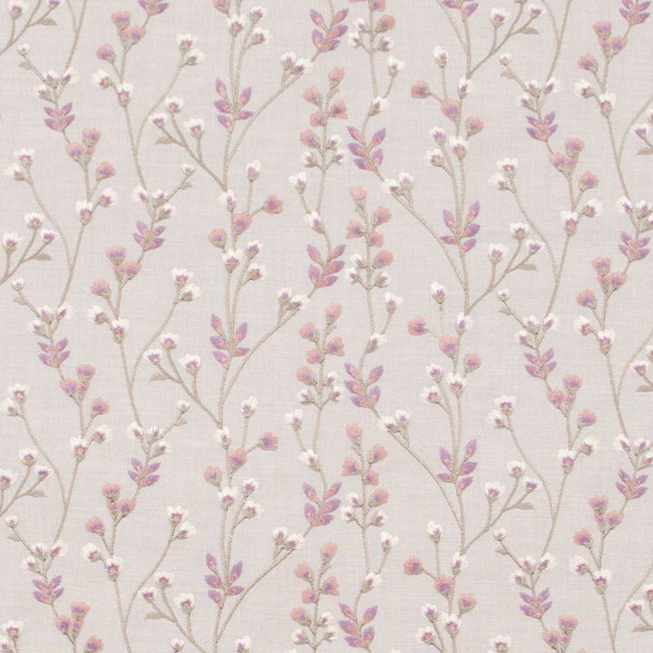 To Be A Poet Wisteria by Carole Designer Fabric Pink Jade 73% Cotton, 27% Polyester India 20,000 Wyzenbeek Double Rubs Horizontal: 13.5 and Vertical: 6.25 54 - Swanky Fabrics -