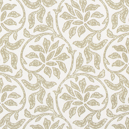 Caswell Bay Linen by Carole Designer Fabric Moonstone 70% Cotton, 25% Polyester, 5% Linen India 10 1/2" V, 10 3/4" H 54" - Swanky Fabrics -