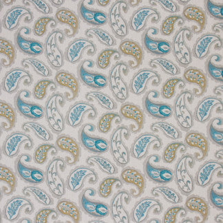 Dallying Caribbean by Carole Designer Fabric Reflection Pool 100% Polyester China Passes 50,000 Double Rubs Wyzenbeek 18" V, 18" H 54" - Swanky Fabrics -