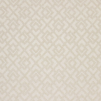 Key Shift Bone by Carole Designer Fabric Pearl Strand 100% Polyester India 14 3/4" V, 13 3/4" H 56" - Swanky Fabrics -