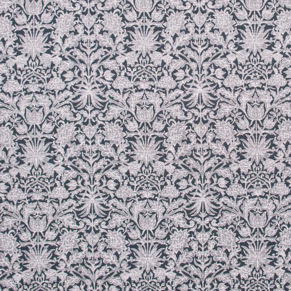 Kimmeridge Indigo by Carole Designer Fabric Red Sea 46% Viscose, 30% Cotton, 24% Polyester Turkey N/A Horizontal: 14 and Vertical: 13.375 57 - Swanky Fabrics -