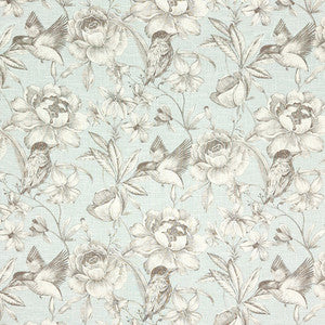 Hidden Bird Vapor by Carole Designer Fabric
