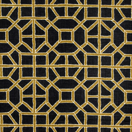 Gate House Onyx by Carole Designer Fabric Serene Green 75% Cotton, 25% Linen-Soil Repellent 9,000 Wyzenbeek Double Rubs 12 1/2" V, 13 3/4" H 55" - Swanky Fabrics -
