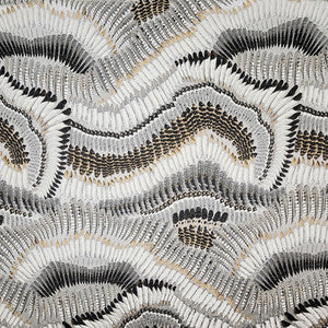 Wingspan Charcoal by Carole Designer Fabric