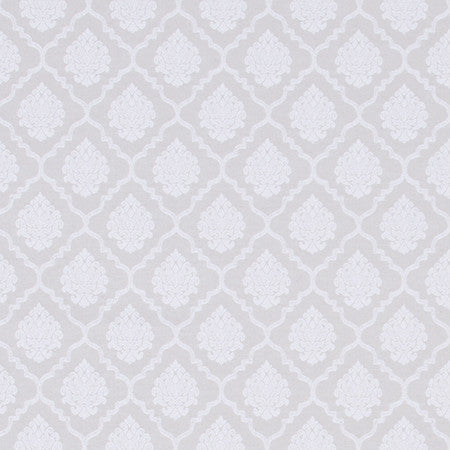 Family Crest Sterling by Carole Designer Fabric Ash Oak 65% Polyester, 25% Cotton, 10% Acrylic Spain 21,000 Martindale Circular Rubs 4 1/2" V, 3 1/2" H 55" - Swanky Fabrics -