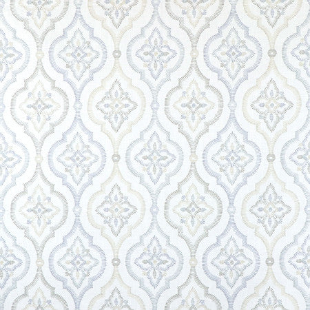 Your Life Story Seamist by Carole Designer Fabric Neutral Ground 100% Cotton Spain 9" V, 13 1/2" H 54"" - Swanky Fabrics -