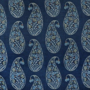 Drop Of Paisley Prussian by Carole Designer Fabric