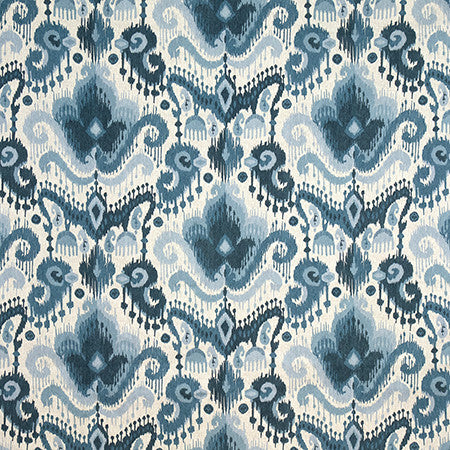 Duck Call Navy by Carole Designer Fabric Go West 100% Cotton 30,000 Wyzenbeek Double Rubs 24 3/4" V, 13 1/2" H HD 55" - Swanky Fabrics -