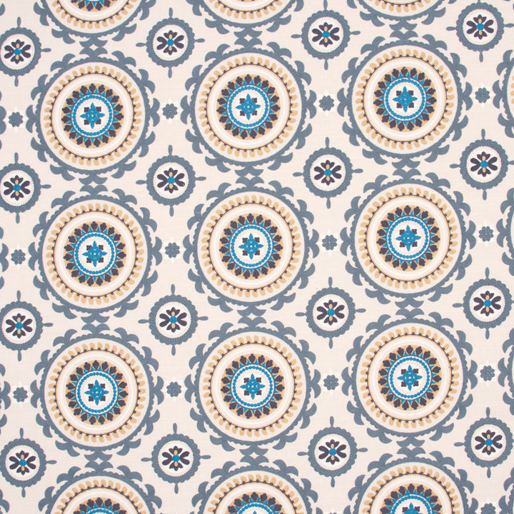 Suzanni Way Azure by Carole Designer Fabric Spearmint 84% Cotton, 16% Polyester India N/A Horizontal: 10.625 and Vertical: 9.5 51.5 - Swanky Fabrics -