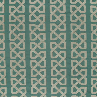 Grand Cable Laurel by Carole Designer Fabric Emerald Ocean 100% Polyester India N/A </p><p>Repeat: 8 1/2" V, 9 1/8" H 54" - Swanky Fabrics -