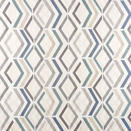 On The Angle Mineral by Carole Designer Fabric Muse 33% Viscose, 27% Poly, 27% Linen, 13% Rayon China 15 1/2" V, 18" H 54" - Swanky Fabrics -