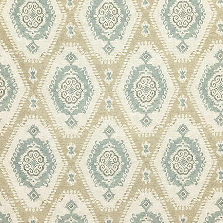 Thornwood Ecru by Carole Designer Fabric Dewdrop 100% Cotton Spain 18" V, 4 1/2" H HD 54" - Swanky Fabrics -