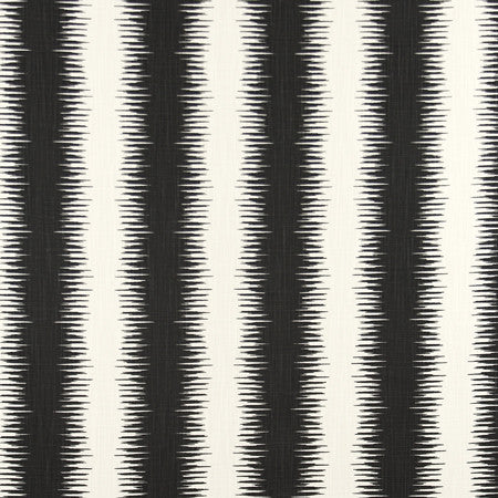 As You Were Ink by Carole Designer Fabric ONYX & IVORY,Well-Traveled 100% Cotton Pakistan 6 3/4" H 54" - Swanky Fabrics -