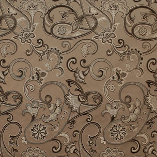 Pedestal Bronze by Carole Designer Fabric Enamored 100% POLYESTER CHINA Passes 50,000 Double Rubs Wyzenbeek Horizontal: 15" and Vertical: 26" V 56" - Swanky Fabrics -