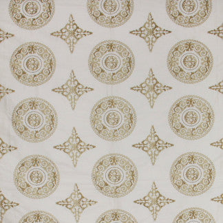 In The Moment Beige by Carole Designer Fabric Golden Sunrise 85% Viscose, 15% Polyester India N/A Horizontal: 10" and Vertical: 7 1/2" 51" - Swanky Fabrics -