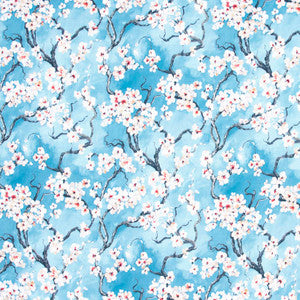 Cherry Blossom Azure by Carole Designer Fabric