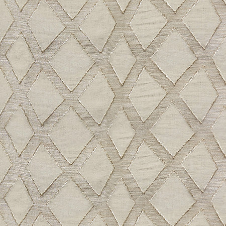 Diamond Way Taupe by Carole Designer Fabric Perfect Balance 73% Linen, 13% Viscose, 13% Polyester, 1% Polyamide Turkey N/A 7 5/8" V, 9 1/2" H 57" - Swanky Fabrics -
