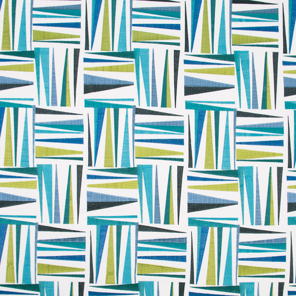 Color Rush Peacock by Carole Designer Fabric Haven 100% Cotton India Passes 35,000 Double Rubs Wyzenbeek Horizontal: 13 and Vertical: 15 52 - Swanky Fabrics -