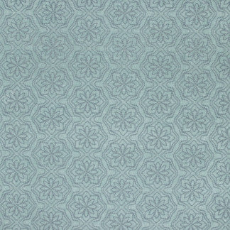 Seeing Stars Spa Blue by Carole Designer Fabric Seamist 70% Polyester, 30% Cotton India N/A Horizontal: 13" and Vertical: 5 5/8" 52" - Swanky Fabrics -