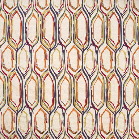 Flowing River Carnival by Carole Designer Fabric Haven 85% Polyester, 15% Linen China N/A 18 5/8" V, 10 3/8" H 52" - Swanky Fabrics -