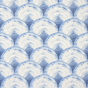 Mosaic Fan Bluebell by Carole Designer Fabric