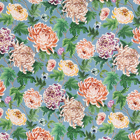 Love Song Multi by Carole Designer Fabric First Impressions 90% Cotton, 10% Linen Pakistan 27" V, 13 1/2" H HD 54" - Swanky Fabrics -