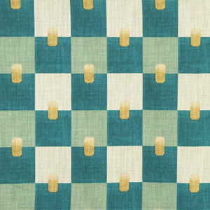 Field Report Teal by Carole Designer Fabric