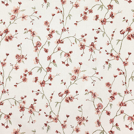 Music Lover Blossom by Carole Designer Fabric Dawn & Dusk Base: 69% Cotton, 31% Polyester. Embr: 100% Rayon India 20,000 WYZENBEEK DOUBLE RUBS 25 1/4" V, 12 1/2" H HD 50" - Swanky Fabrics -