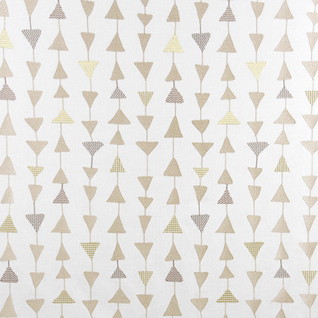 Point The Way Natural by Carole Designer Fabric Well-Traveled 52% Polyester, 48% Cotton India 80,000 Wyzenbeek Double Rubs 18 1/4" V, 17" H 51" - Swanky Fabrics -