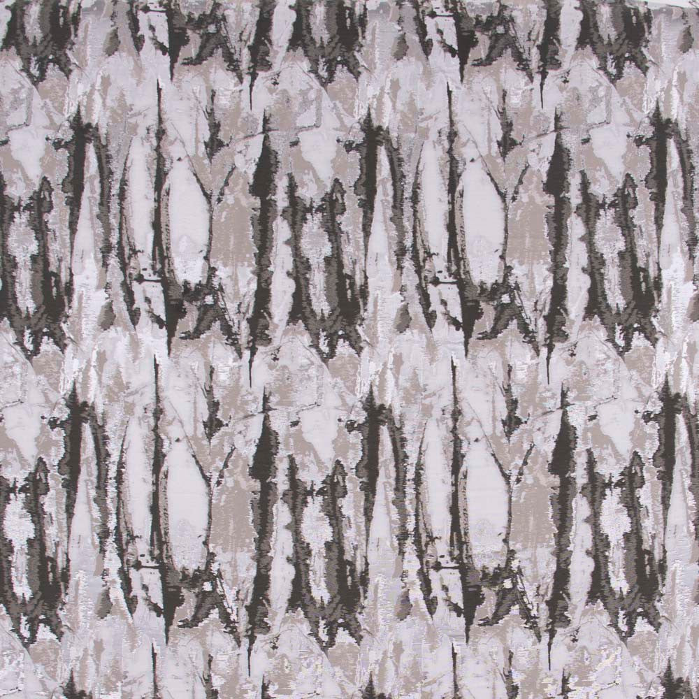 Artistic License Ash by Carole Designer Fabric Modern Edge 100% Polyester China 60,000 Wyzenbeek Double Rubs Horizontal: 15 and Vertical: 14 56 - Swanky Fabrics -