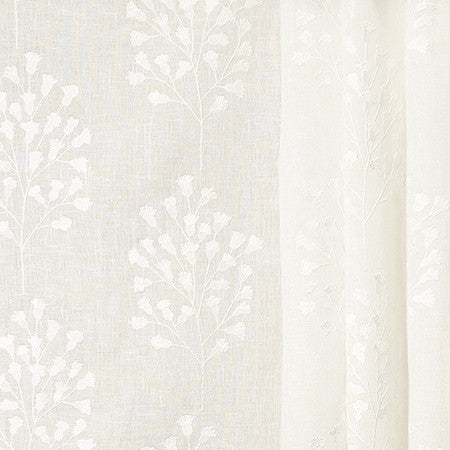 Act Of Kindness Pearl by Carole Designer Fabric Perfect Balance Base: 36% Ctn,35% Linen,17% Visc,12% Poly. Embr: 50% Visc,50% Ctn India N/A 9 1/2" V, 6 1/4" H HD 52" - Swanky Fabrics -