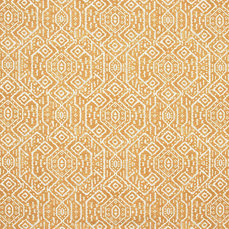 Rare Example Turmeric by Carole Designer Fabric Artisan 100% Cotton PAKISTAN 50,000 Wyzenbeek Double Rubs 12 1/2" V, 13 1/2" H HD 56.5" - Swanky Fabrics -