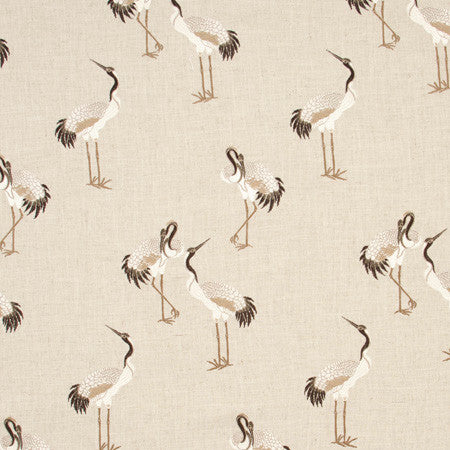 Heron Java by Carole Designer Fabric Portobello 86% Polyester, 9% Rayon, 5% Linen China Passes 73,000 Double Rubs Wyzenbeek Horizontal: 13 1/2" and Vertical: 15 1/2" V 54" - Swanky Fabrics -