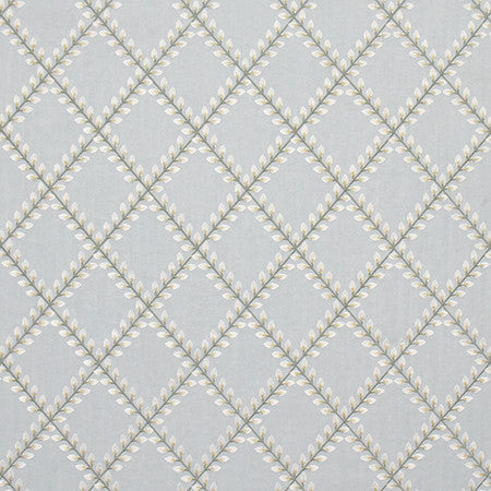 Diamond Petals Mist by Carole Designer Fabric Wellington Base: 100% Polyester. Embr: 100% Viscose INDIA 51,000 Wyzenbeek Double Rubs 6" V, 5 3/8" H HD 55" - Swanky Fabrics -
