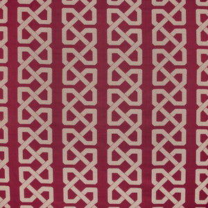 Grand Cable Crimson by Carole Designer Fabric