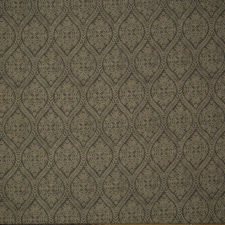 Moonflower Charcoal by Carole Designer Fabric Neutral Ground 50% Cotton, 35% Viscose, 15% Linen India 25 1/2" V, 13 1/2" H 54 1/2"" - Swanky Fabrics -