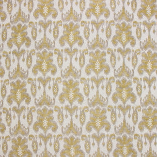 Final Salute Saffron by Carole Designer Fabric Tiger's Eye 51% Poly, 29% Visc, 16% Acry, 4% Linen Turkey 14 1/8" V, 14 1/8" H 55" - Swanky Fabrics -