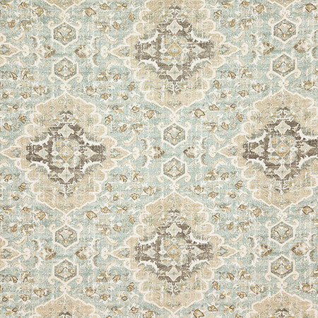 Dallington Spa by Carole Designer Fabric Dewdrop 100% Cotton Pakistan 24 1/2" V, 13 1/2" H HD 54" - Swanky Fabrics -