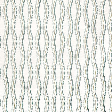 Cross The Line Agave by Carole Designer Fabric Misty Glen Base: 72% Polyester, 28% Cotton Embr: 100% Viscose India 9 1/2" V, 4 3/4" H 52"" - Swanky Fabrics -