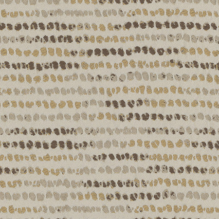 Cool Beans Latte by Carole Designer Fabric In The Details 100% Polyester India 7" V, 6 5/8" H 52.75" - Swanky Fabrics -